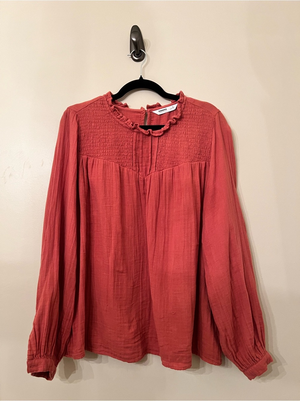 Pink Sonoma Cotton Gauze Blouse